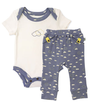 Organic cotton baby onesie and pants