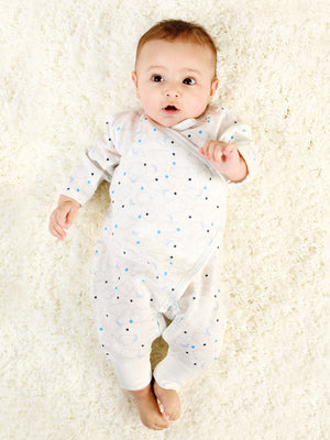 Muslin baby jumpsuit, organic cotton